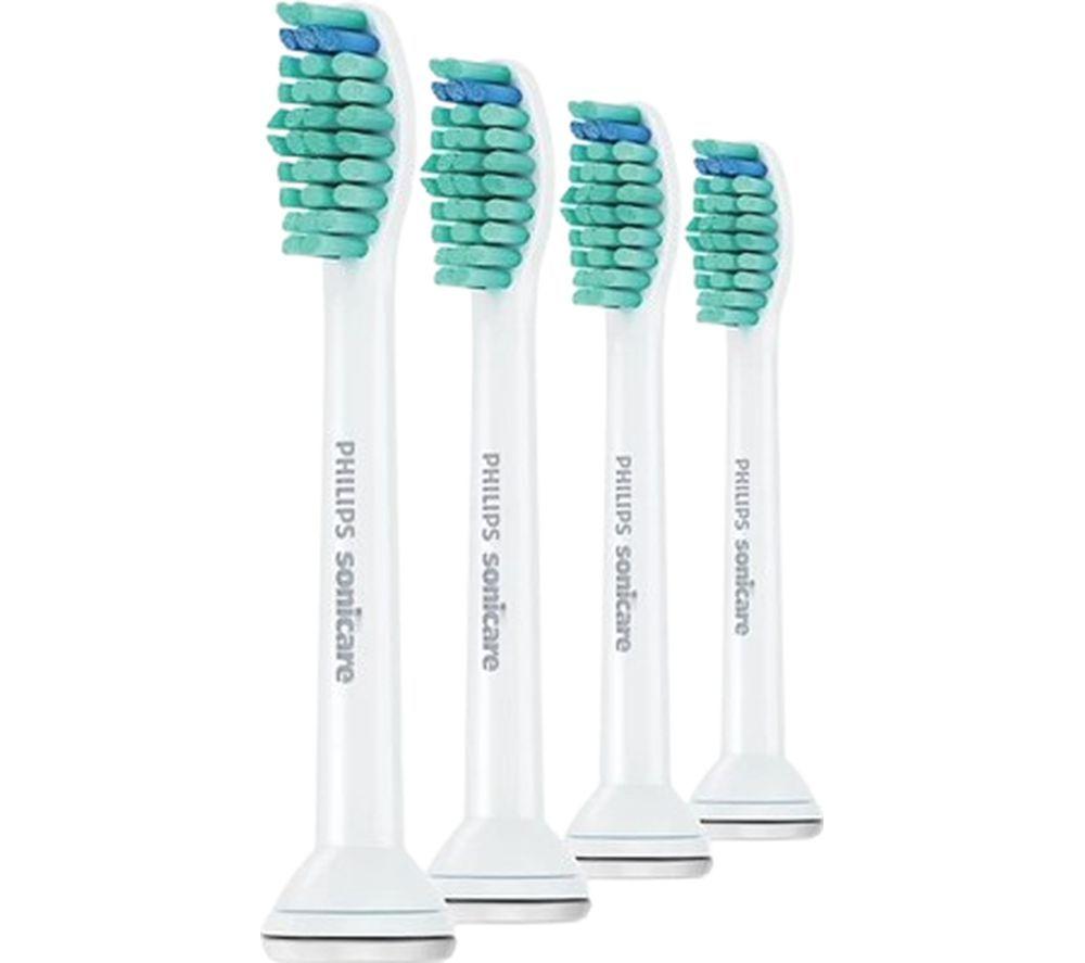 PHILIPS Sonicare HX6014/87 C1 ProResults Toothbrush Heads - Pack of 4, White