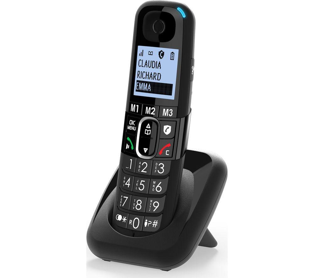 AMPLICOMMS BigTel 1583 Cordless Phone - Triple Phone, Black image number 2 of 6