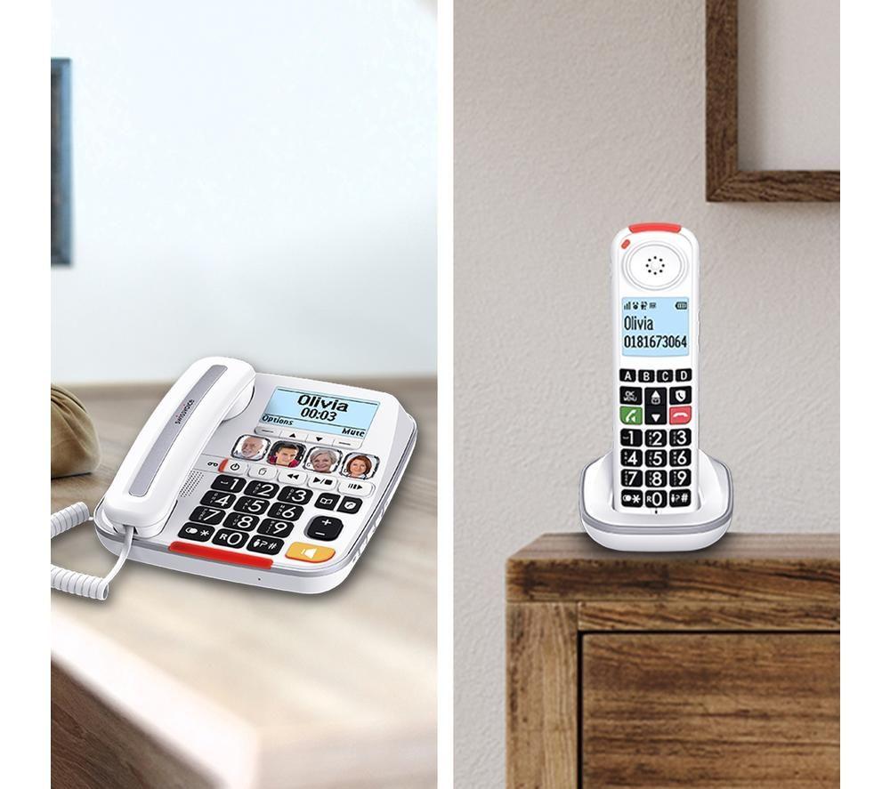 SWISSVOICE Xtra 3355 Combo Home Phone - Twin Handsets, White image number 5 of 5