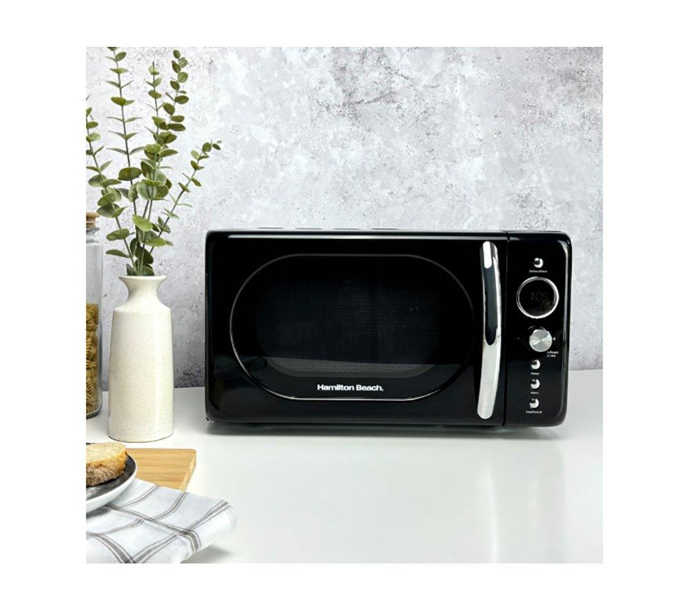 HAMILTON BEACH Ella Compact Solo Microwave, Electric Kettle & 2-Slice Toaster Set - Black image number 17 of 22