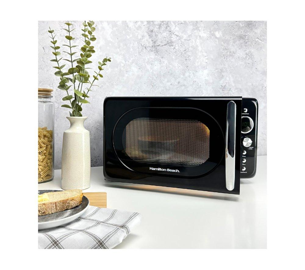 HAMILTON BEACH Ella Compact Solo Microwave, Electric Kettle & 2-Slice Toaster Set - Black image number 19 of 22