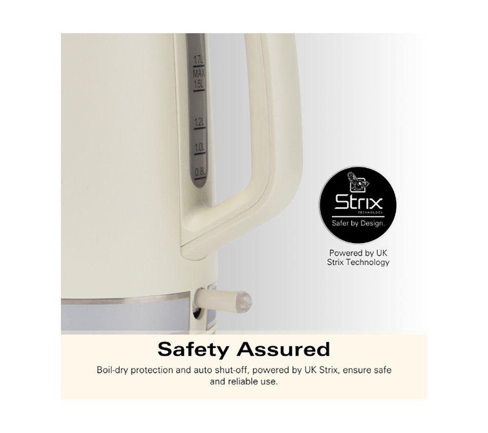 HAMILTON BEACH Ella Compact Solo Microwave, Electric Kettle & 2-Slice Toaster Set - Latte image number 6 of 21