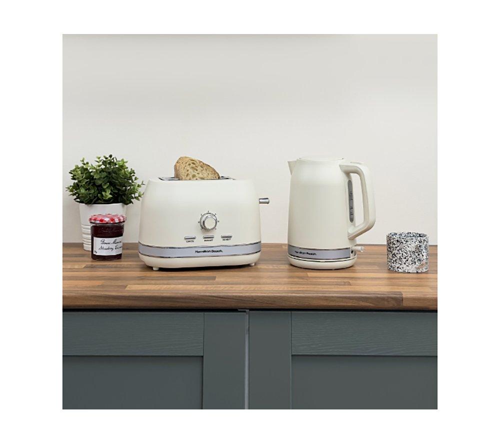 HAMILTON BEACH Ella Compact Solo Microwave, Electric Kettle & 2-Slice Toaster Set - Latte image number 13 of 21