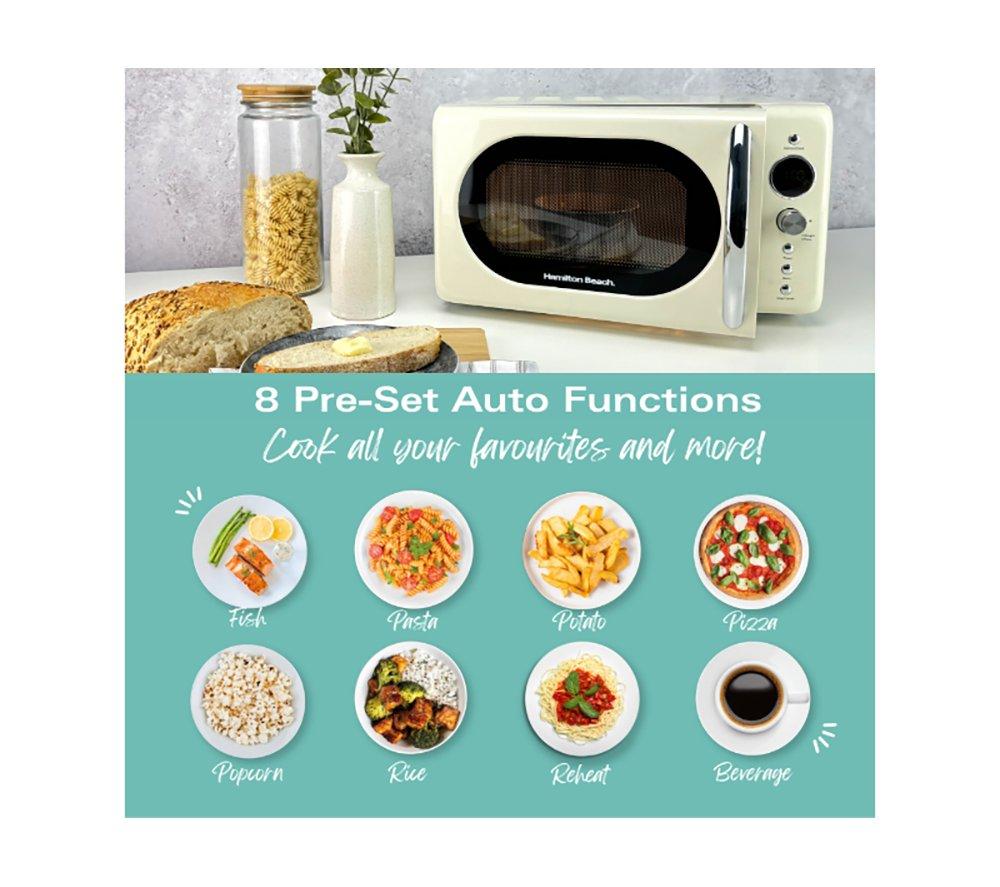 HAMILTON BEACH Ella Compact Solo Microwave, Electric Kettle & 2-Slice Toaster Set - Latte image number 19 of 21