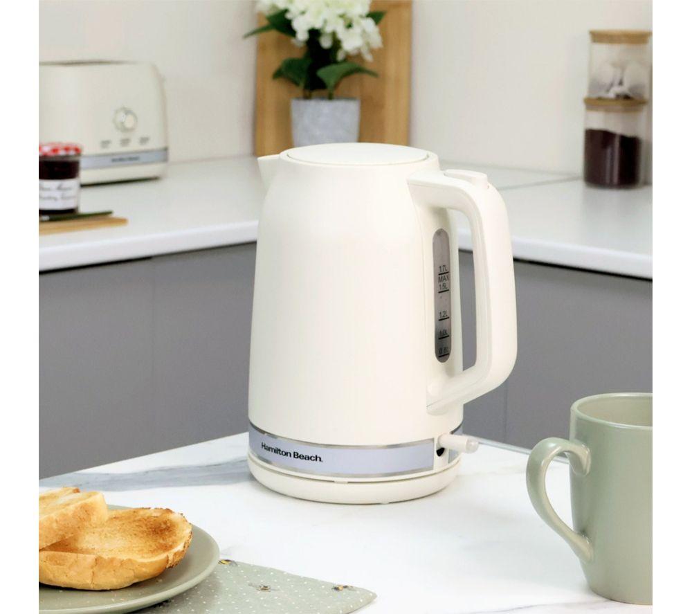 HAMILTON BEACH Ella Breakfast Jug Kettle & 2-Slice Toaster Bundle - Latte Cream image number 5 of 5