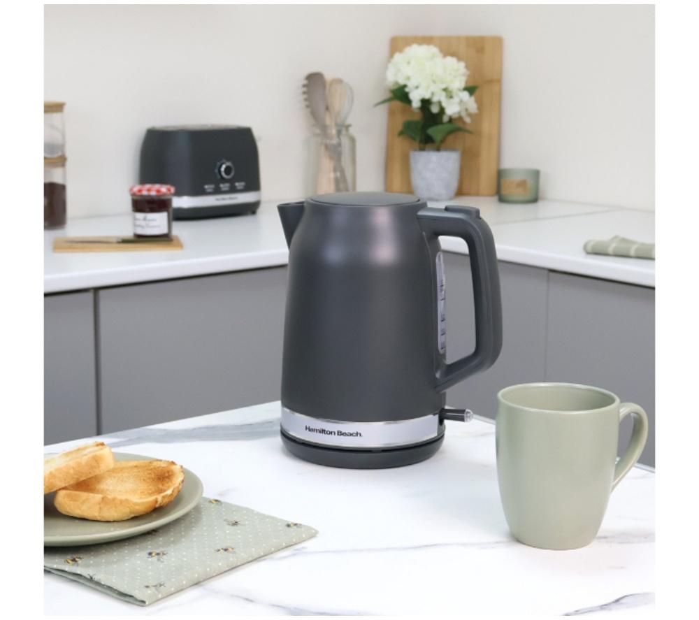 HAMILTON BEACH Ella HBELLAMCH Jug Kettle & 2-Slice Toaster Bundle - Charcoal image number 2 of 18