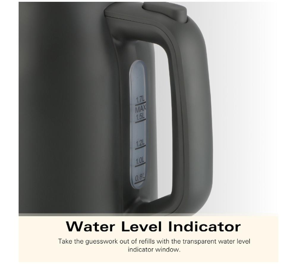 HAMILTON BEACH Ella HBELLAMCH Jug Kettle & 2-Slice Toaster Bundle - Charcoal image number 4 of 18