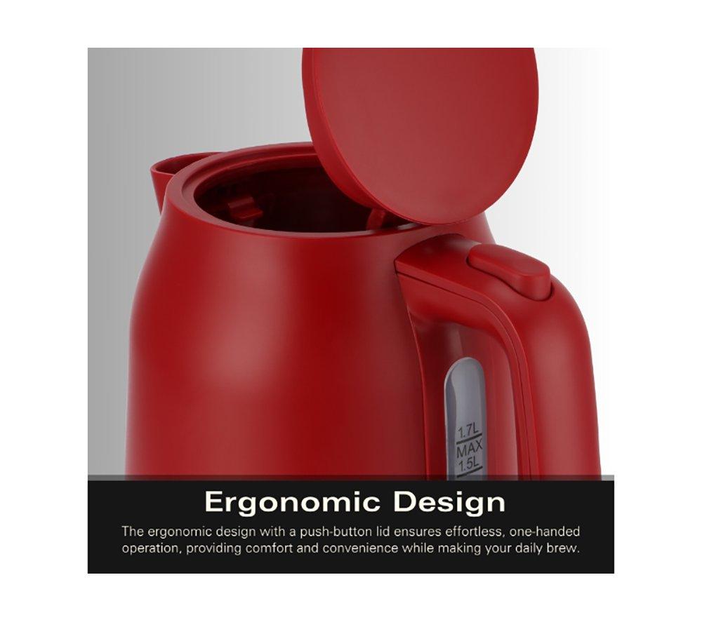 HAMILTON BEACH Ella Breakfast Jug Kettle & 2-Slice Toaster Bundle - Red image number 4 of 15