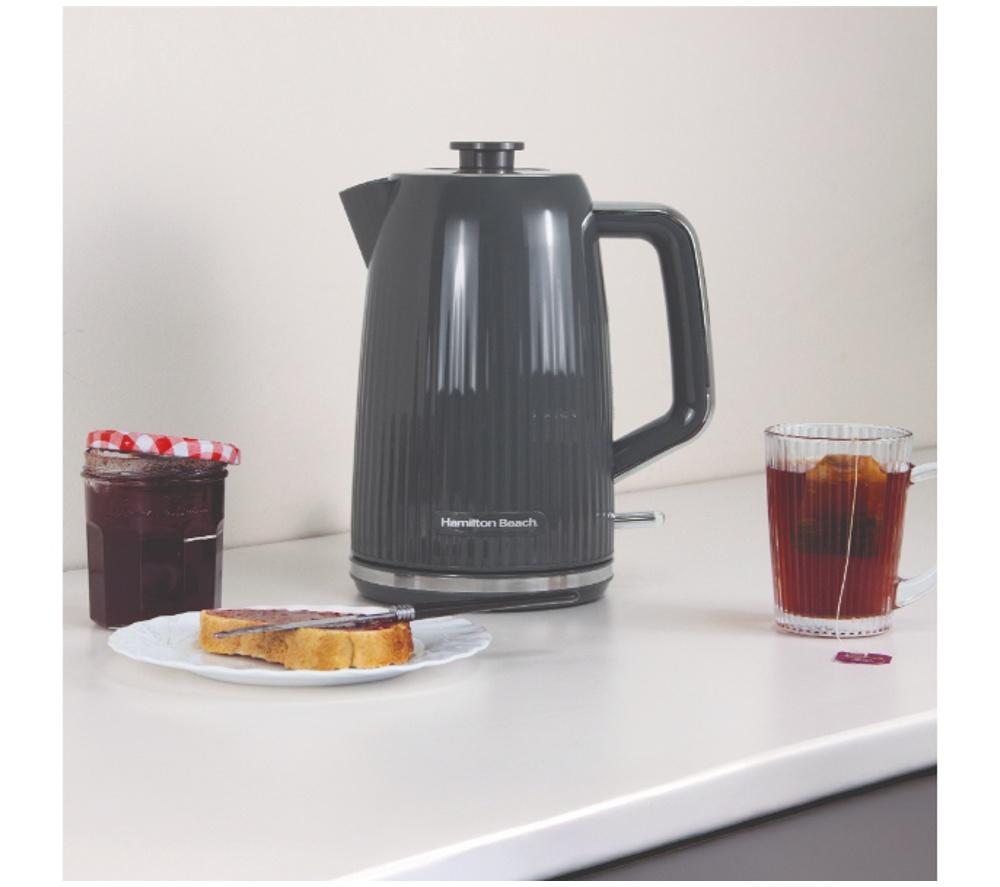 HAMILTON BEACH Miami HBMIACH Jug Kettle & 2-Slice Toaster Bundle - Charcoal Grey image number 4 of 7