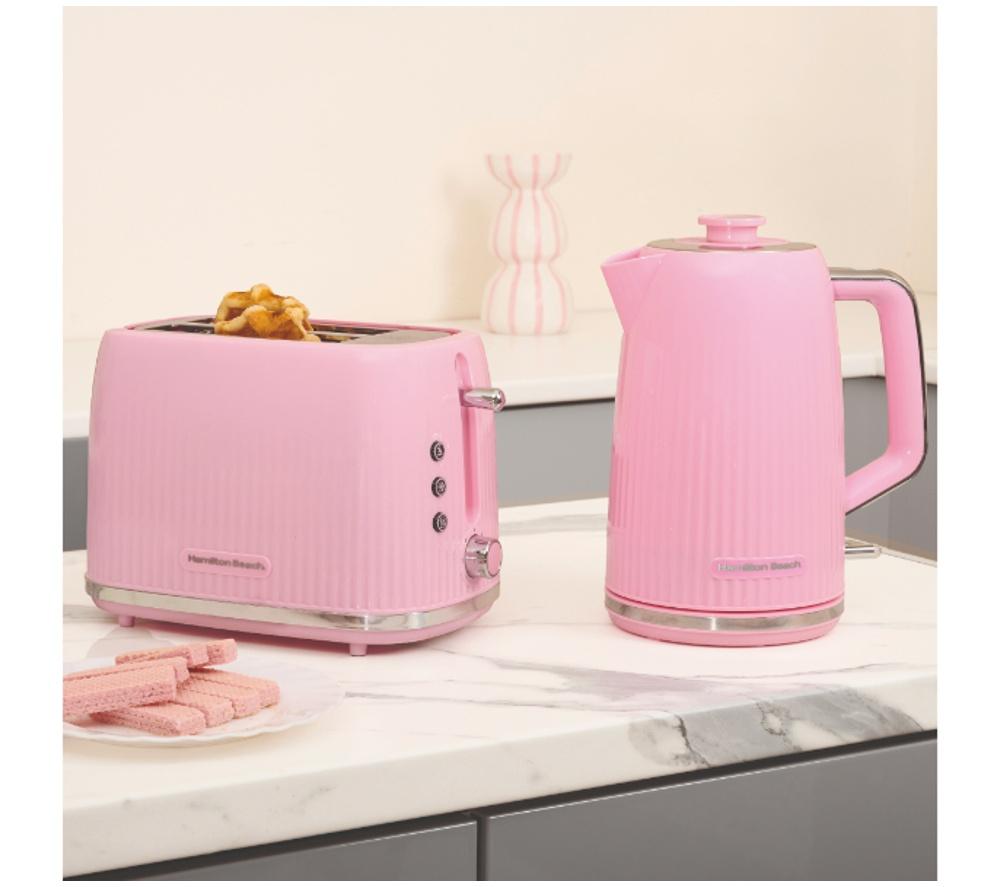 HAMILTON BEACH Miami HBMIAF Jug Kettle & 2-Slice Toaster Bundle - Flamingo Pink image number 2 of 7