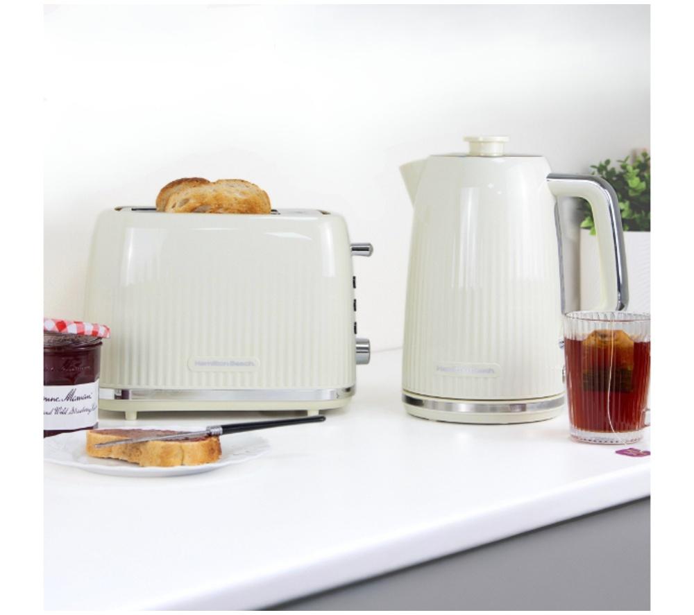 HAMILTON BEACH Miami HBMIAS Jug Kettle & 2-Slice Toaster Bundle - Sand image number 2 of 6