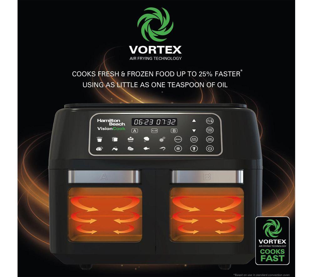 HAMILTON BEACH VisionCook HB2116A Dual Air Fryer - Black image number 4 of 6