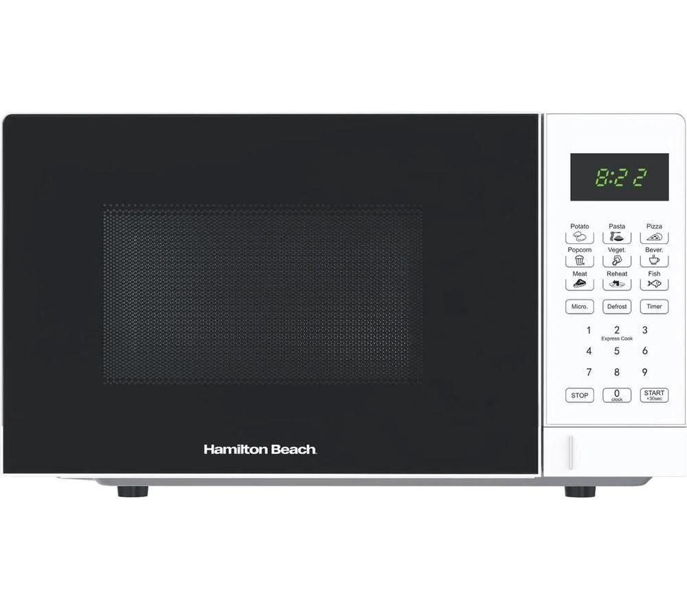 HAMILTON BEACH Essential HB20P7PDW Solo Microwave - White