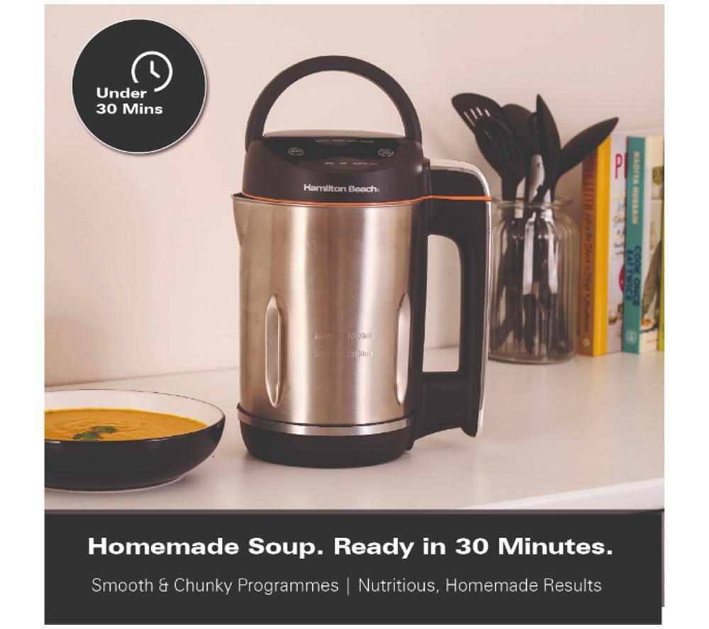 HAMILTON BEACH HBSM003J Intelligent Control Plus 3-in-1 Soup Maker - Silver image number 5 of 13
