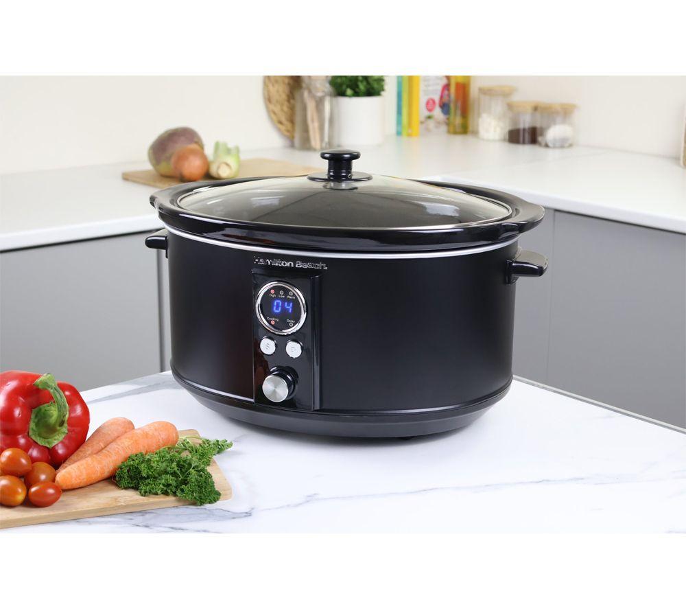 HAMILTON BEACH HBCDE650BLK Slow Cooker - Black image number 4 of 6