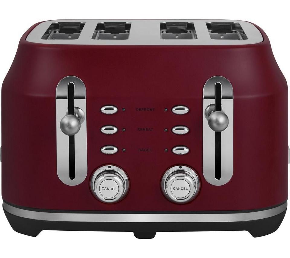 RANGEMASTER Classic Collection RMCL4S304BU 4-Slice Toaster - Bordeaux