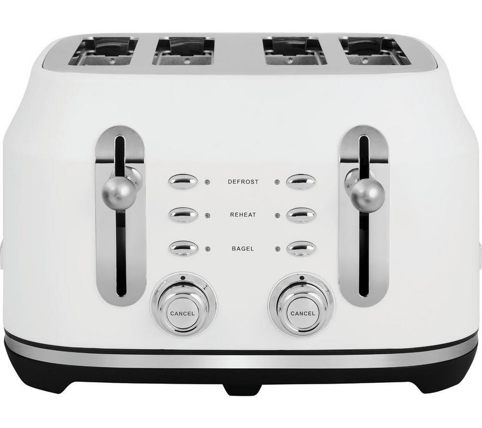 RANGEMASTER Classic Collection RMCL4S304WH 4-Slice Toaster - White Matt