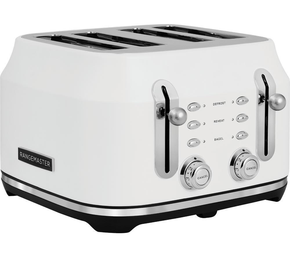 RANGEMASTER Classic Collection RMCL4S304WH 4-Slice Toaster - White Matt image number 2 of 3
