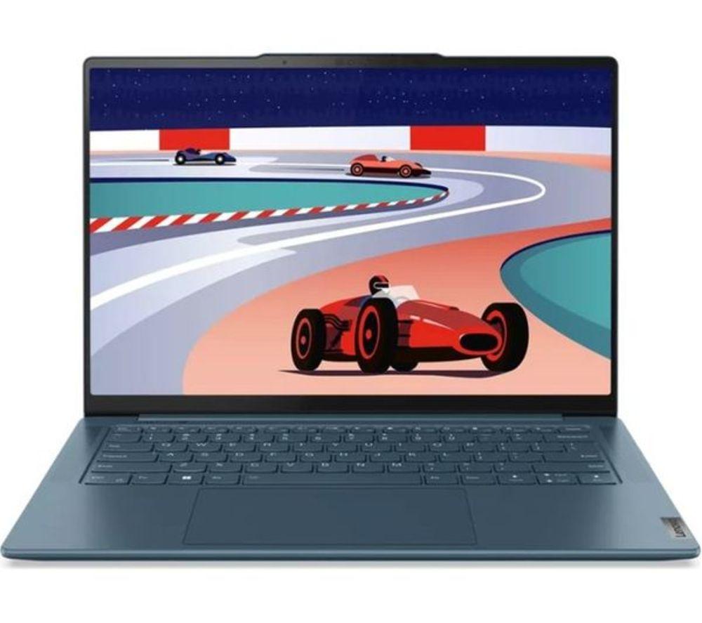 LENOVO Yoga Pro 7 14.5" Refurbished Laptop, Copilot+ PC - AMD Ryzen AI 9, 1 TB SSD, Tidal Teal (Excellent Condition) image number 3 of 11