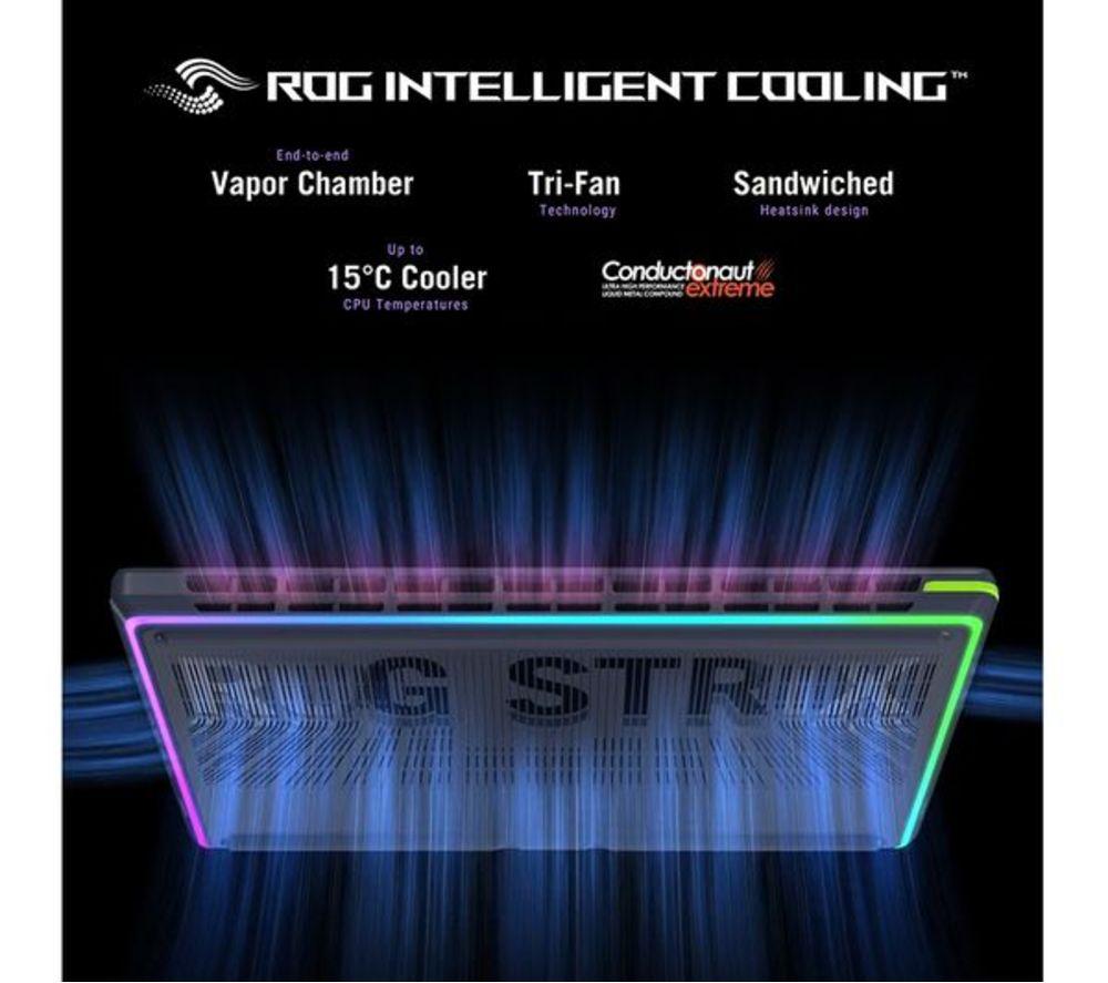 ASUS ROG Strix G16 16" Refurbished Gaming Laptop - Intel&reg; Core&trade; Ultra 9, RTX 5060, 1 TB SSD (Very Good Condition) image number 2 of 25