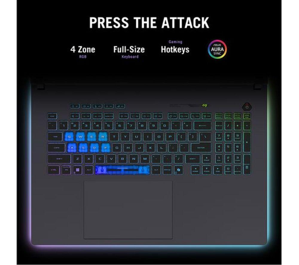 ASUS ROG Strix G16 16" Refurbished Gaming Laptop - Intel&reg; Core&trade; Ultra 9, RTX 5060, 1 TB SSD (Very Good Condition) image number 4 of 25