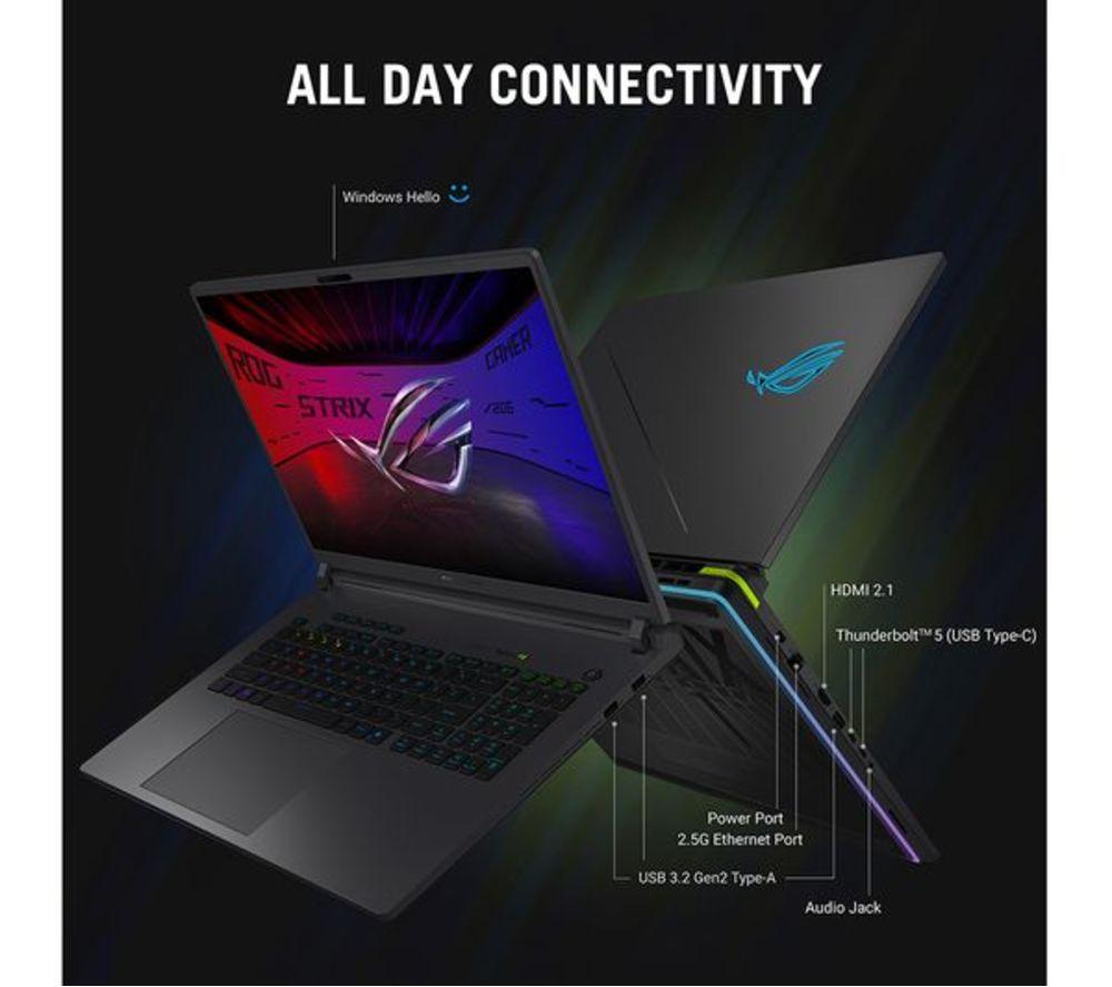 ASUS ROG Strix G16 16" Refurbished Gaming Laptop - Intel&reg; Core&trade; Ultra 9, RTX 5060, 1 TB SSD (Very Good Condition) image number 22 of 25