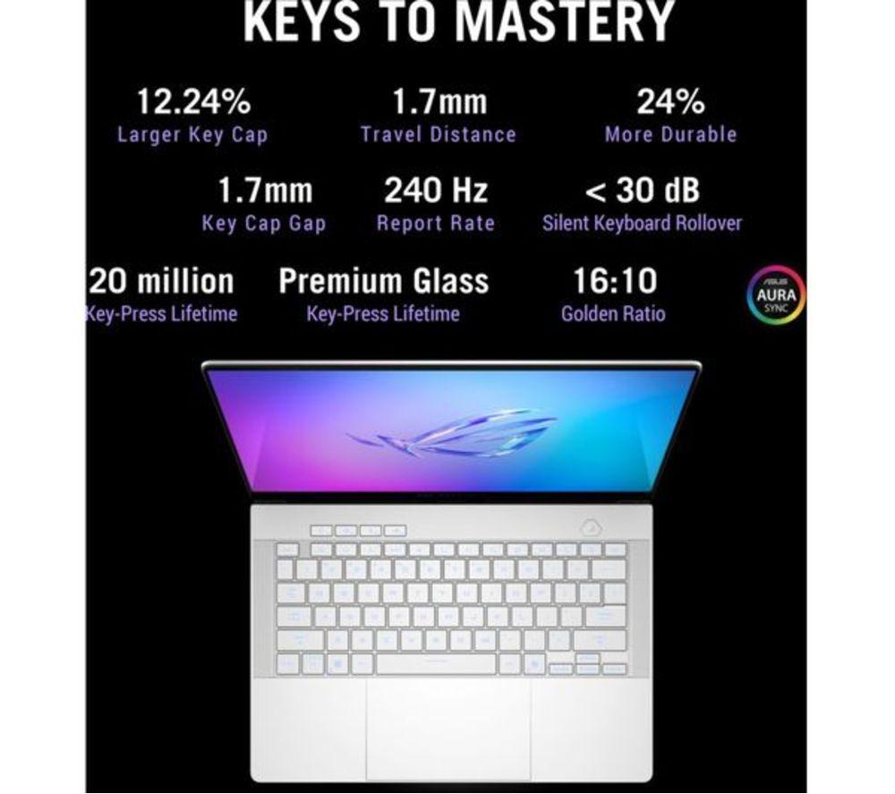 ASUS ROG Zephyrus G14 14" Refurbished Gaming Laptop - AMD Ryzen 9, RTX 5060, 1 TB SSD (Very Good Condition) image number 9 of 14