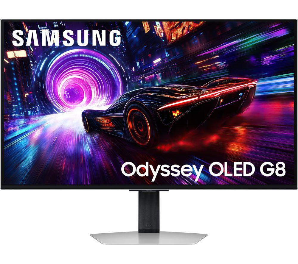 SAMSUNG Odyssey G8 LS32FG810SUXXU 4K Ultra HD 32" QD-OLED Smart Gaming Monitor - Silver