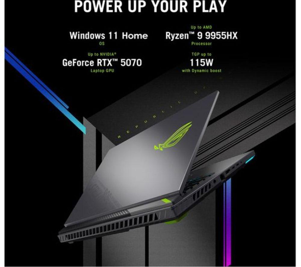 ASUS ROG Strix G18 18" Refurbished Gaming Laptop - AMD Ryzen 9, RTX 5070, 1 TB SSD (Excellent Condition) image number 18 of 25