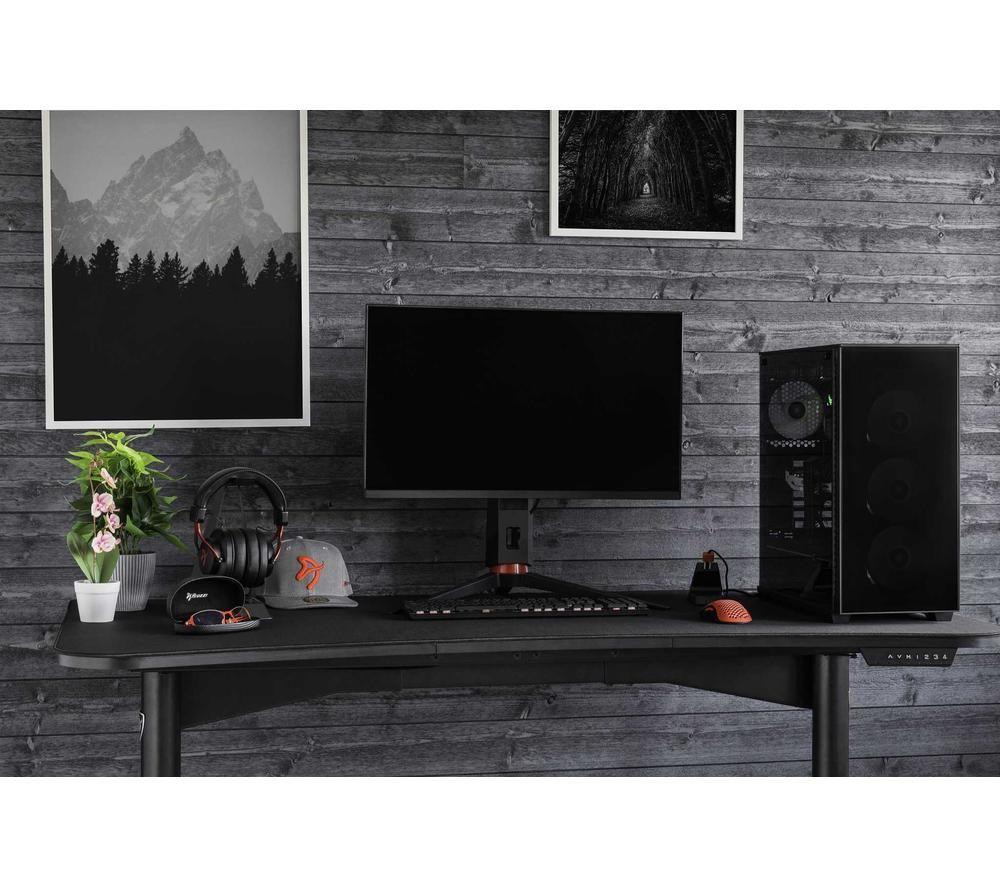 AROZZI Arena Moto Gaming Desk - Black image number 8 of 9