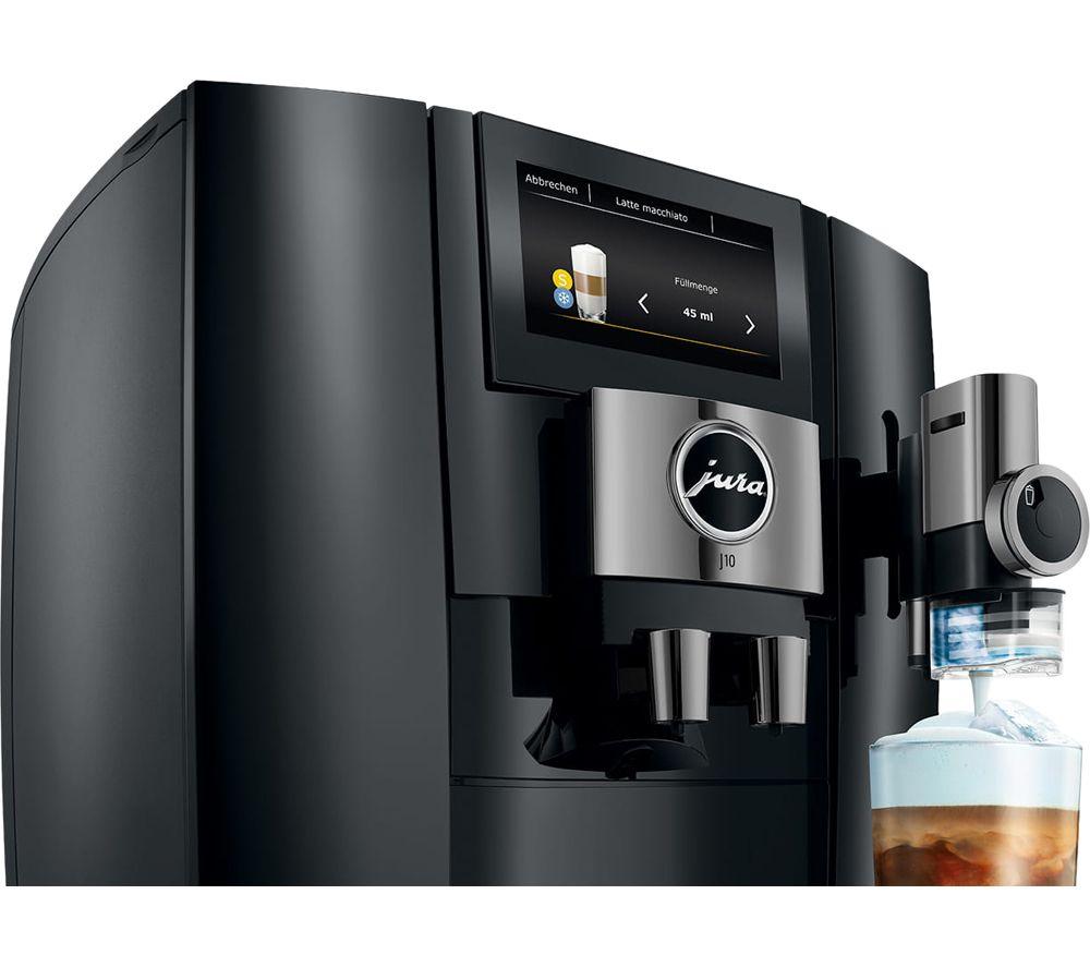 JURA J10 Smart Bean to Cup Coffee Machine - Piano Black image number 7 of 9