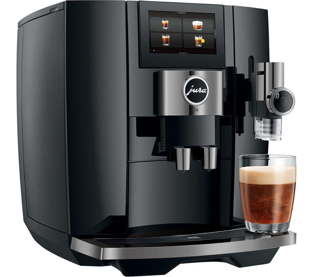 JURA J10 Smart Bean to Cup Coffee Machine - Piano Black image number 8 of 9