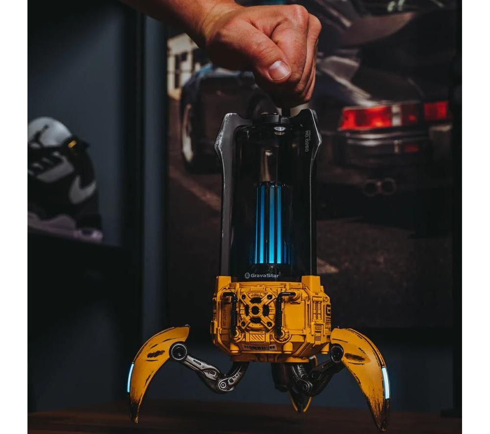 GRAVASTAR Supernova Portable Bluetooth Speaker - War Damaged Yellow image number 6 of 7