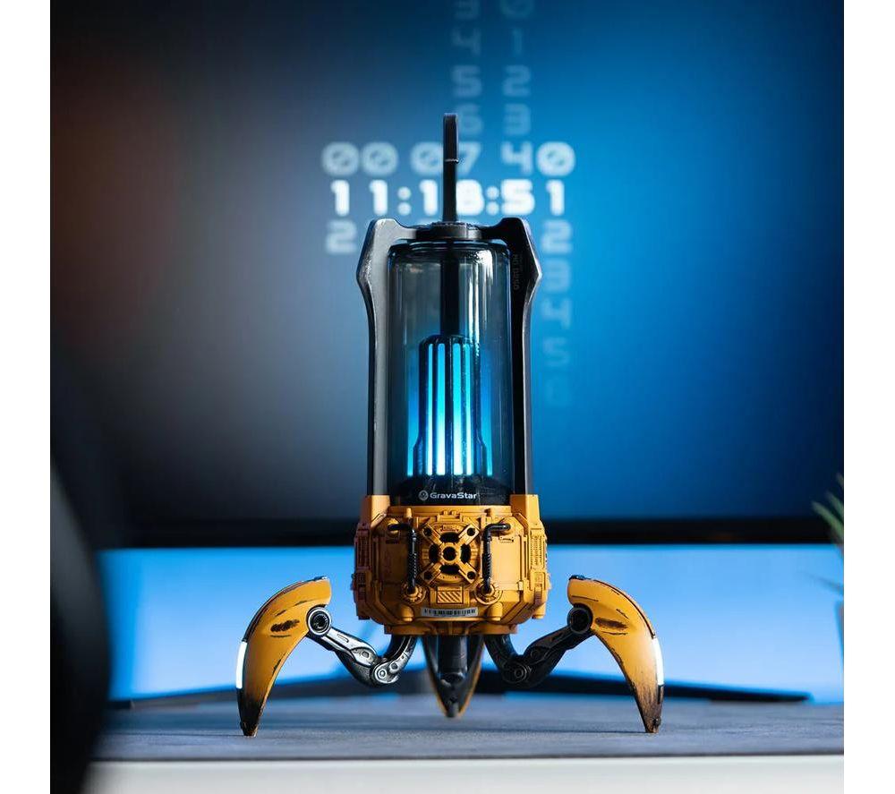 GRAVASTAR Supernova Portable Bluetooth Speaker - War Damaged Yellow image number 7 of 7