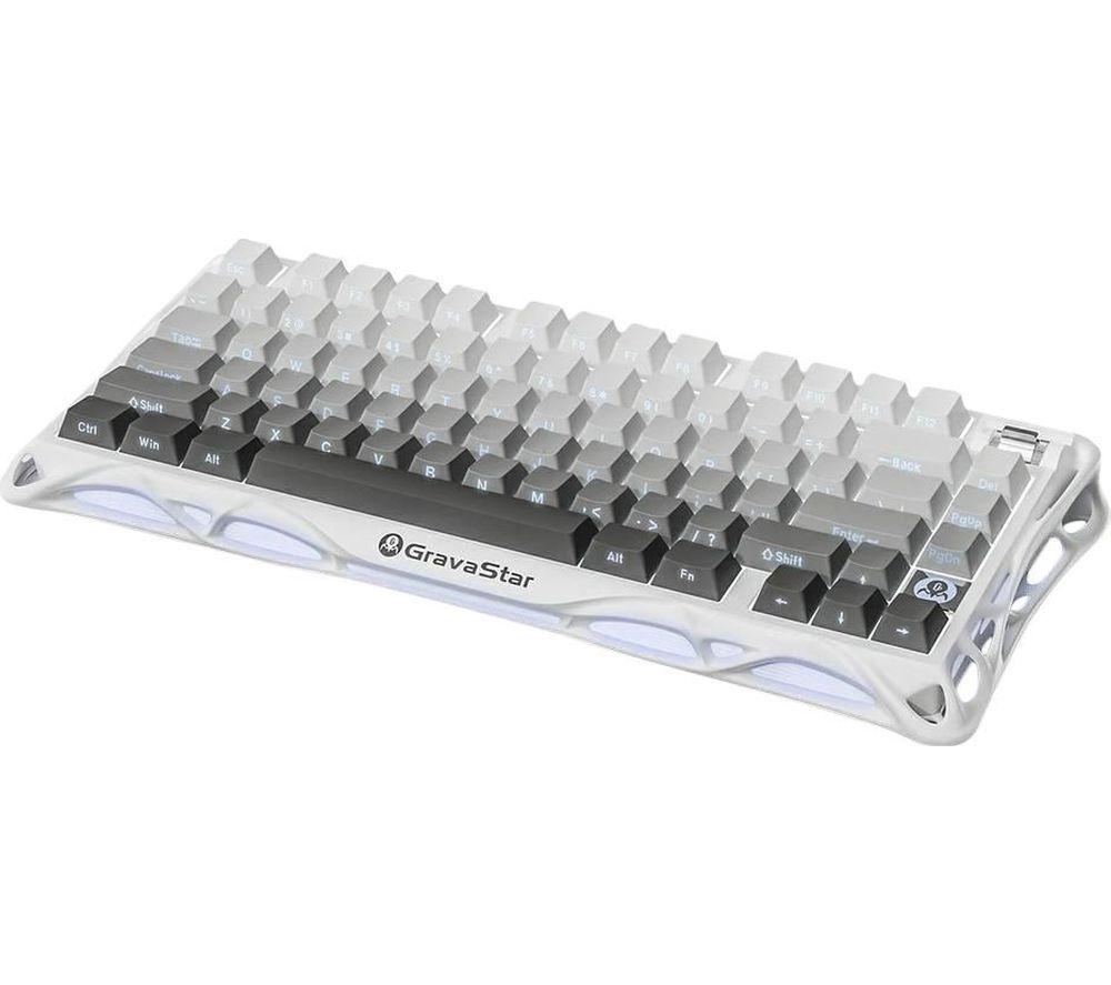 GRAVASTAR Mercury K1 Wireless Mechanical Gaming Keyboard - Gradient White image number 2 of 12