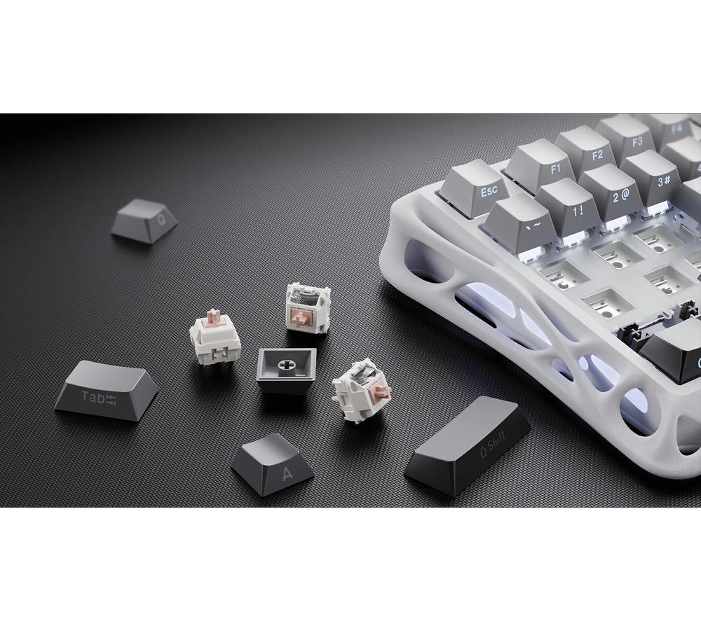 GRAVASTAR Mercury K1 Wireless Mechanical Gaming Keyboard - Gradient White image number 11 of 12