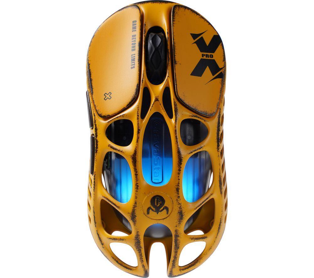 GRAVASTAR Mercury X Pro RGB Optical Gaming Mouse - Yellow image number 5 of 6