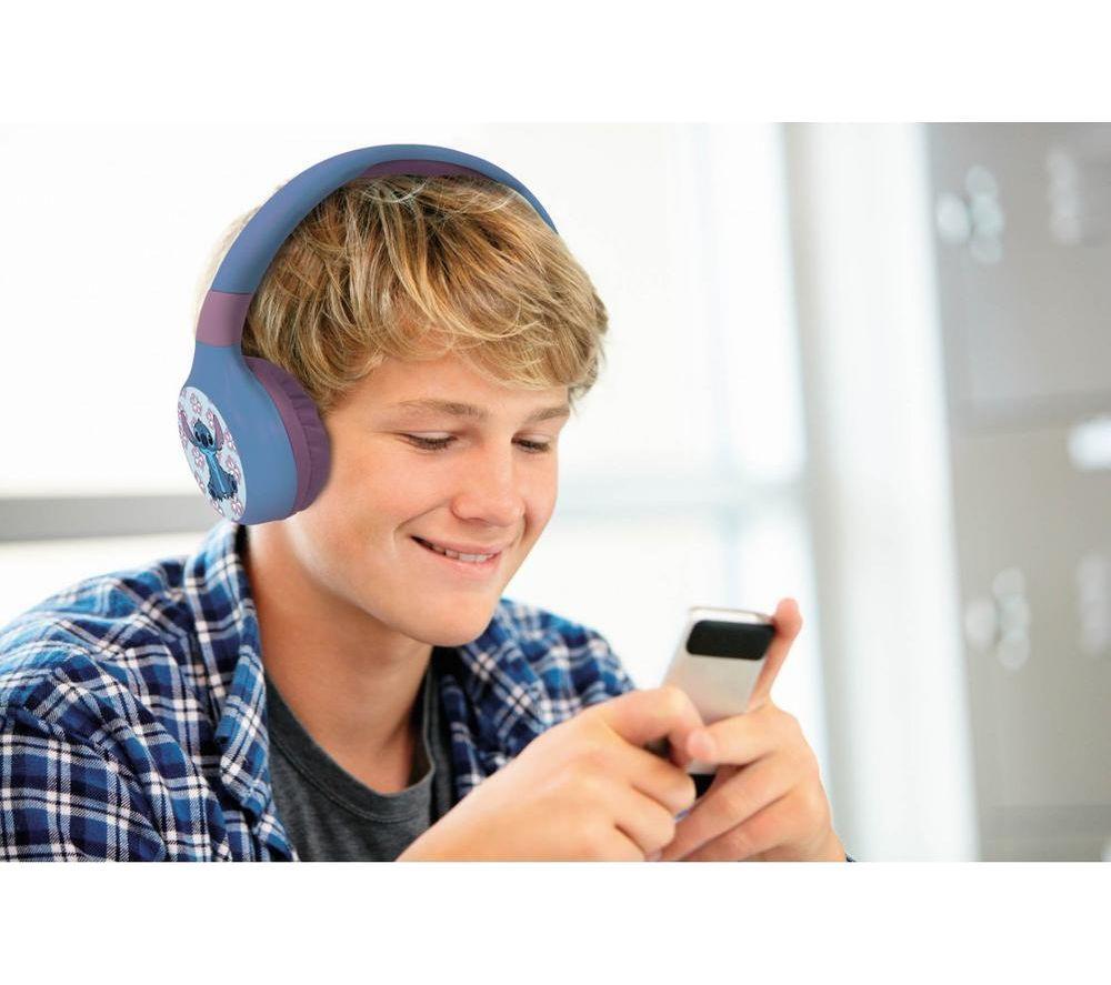 LEXIBOOK HPBT010D Wireless Bluetooth Kids Headphones - Disney Stitch image number 5 of 6