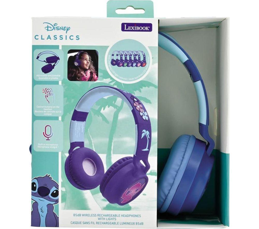 LEXIBOOK HPBT015D-00 Wireless Bluetooth Kids Headphones - Disney Stitch image number 3 of 3