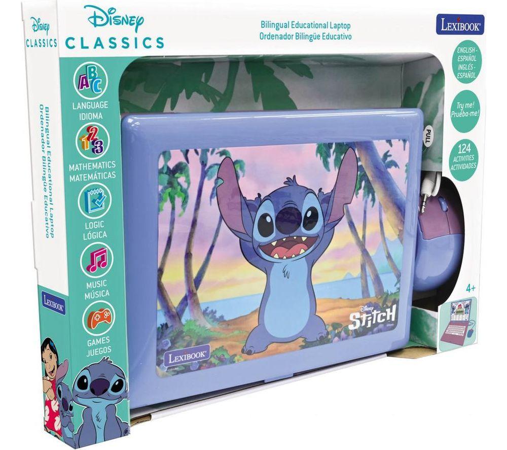 LEXIBOOK Bilingual Spanish & English Educational Laptop - Disney Stitch image number 3 of 5