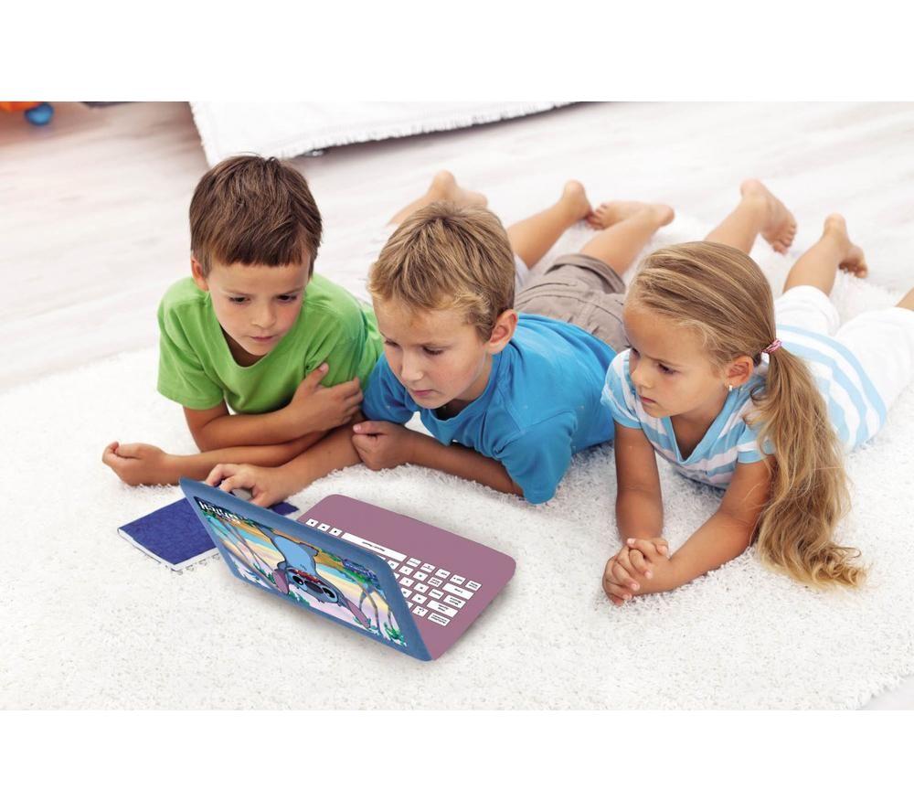 LEXIBOOK Bilingual Spanish & English Educational Laptop - Disney Stitch image number 4 of 5