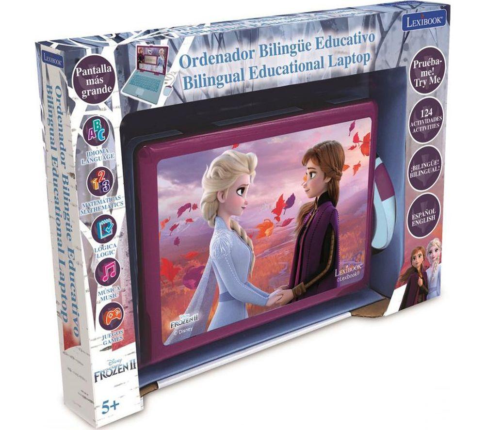 LEXIBOOK Bilingual Spanish & English Educational Laptop - Disney Frozen II image number 4 of 4
