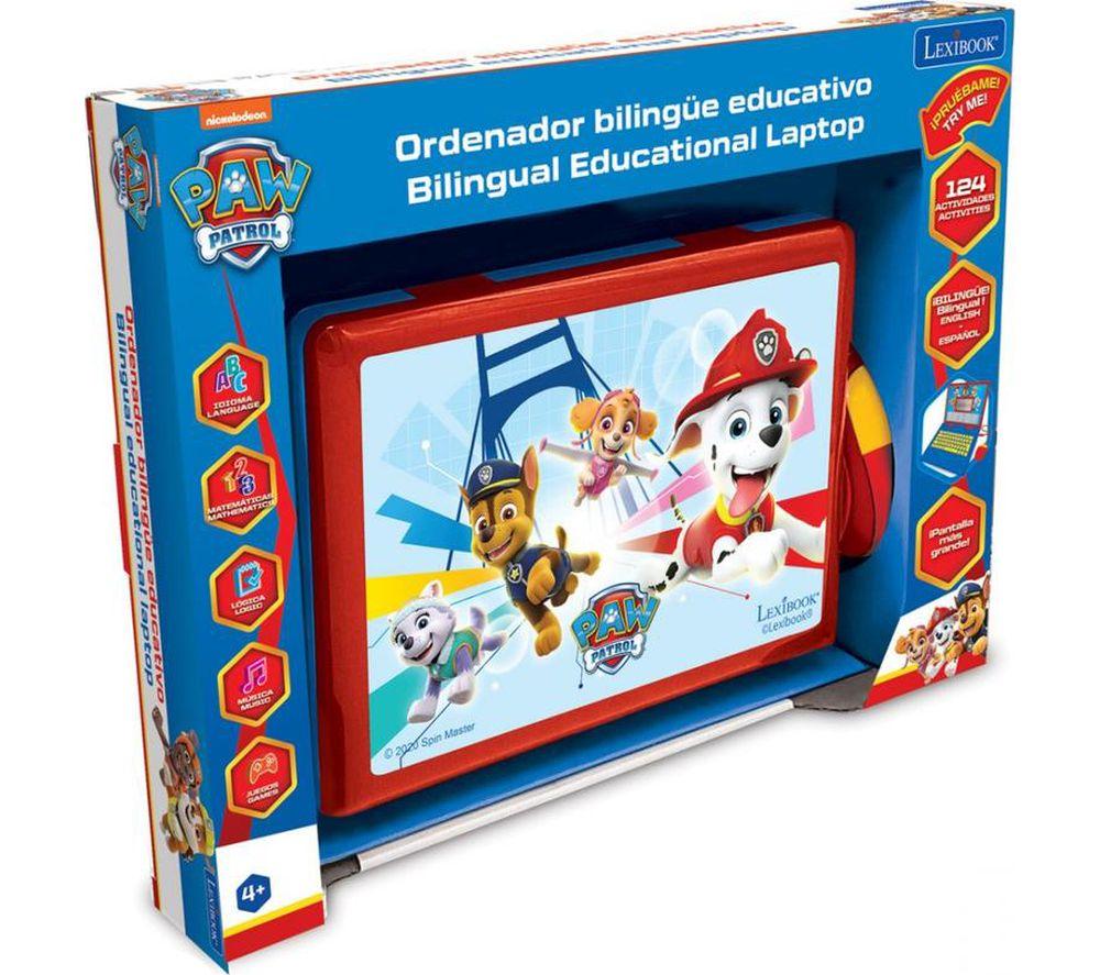LEXIBOOK Bilingual Spanish & English Educational Laptop - Paw Petrol image number 4 of 5