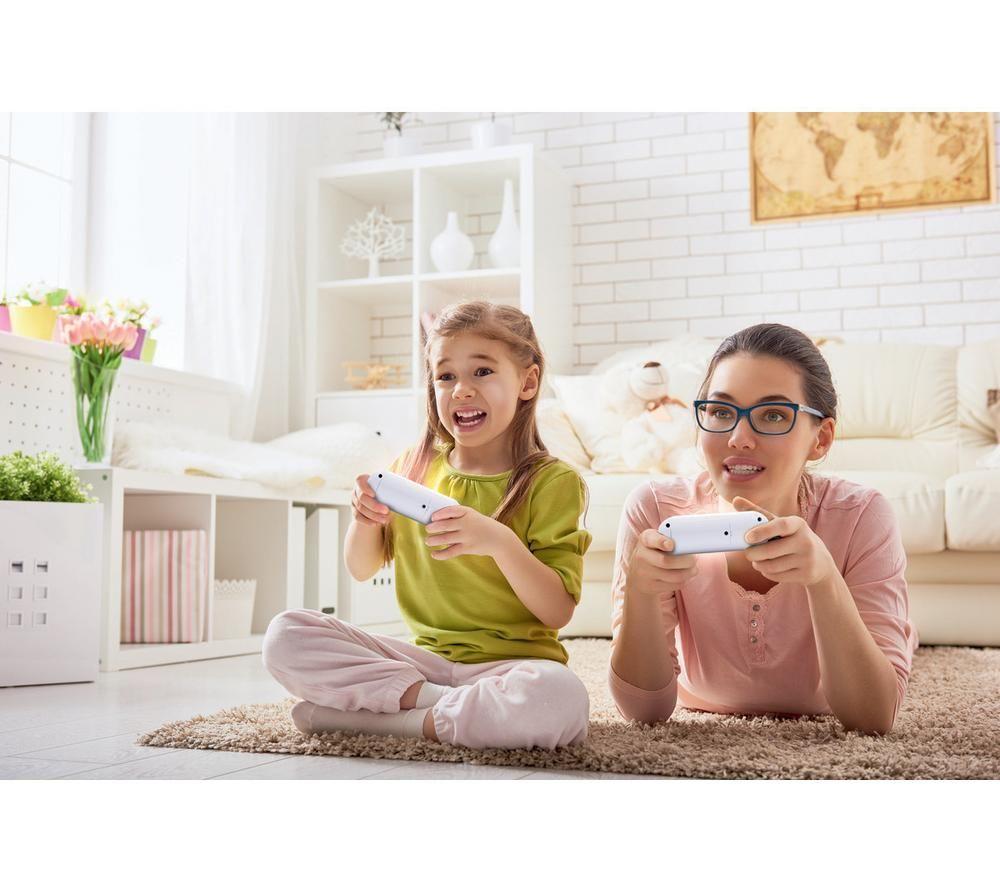 LEXIBOOK Plug and Play TV Game Console with 2 Controllers - White image number 2 of 3