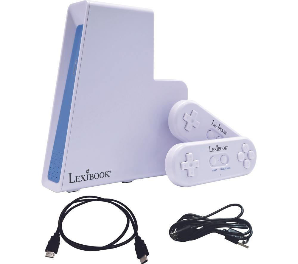 LEXIBOOK Plug and Play TV Game Console with 2 Controllers - White image number 3 of 3