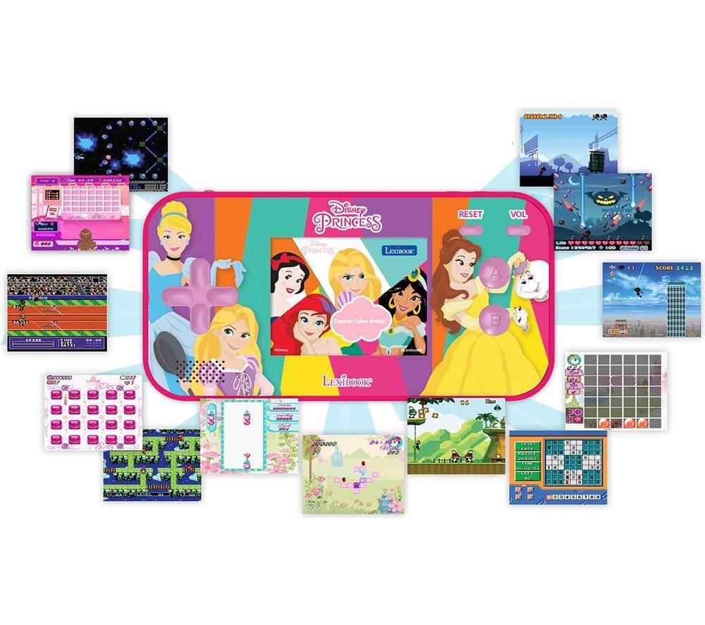 LEXIBOOK Compact Cyber Arcade Handheld Gaming Console - Disney Princess image number 3 of 3