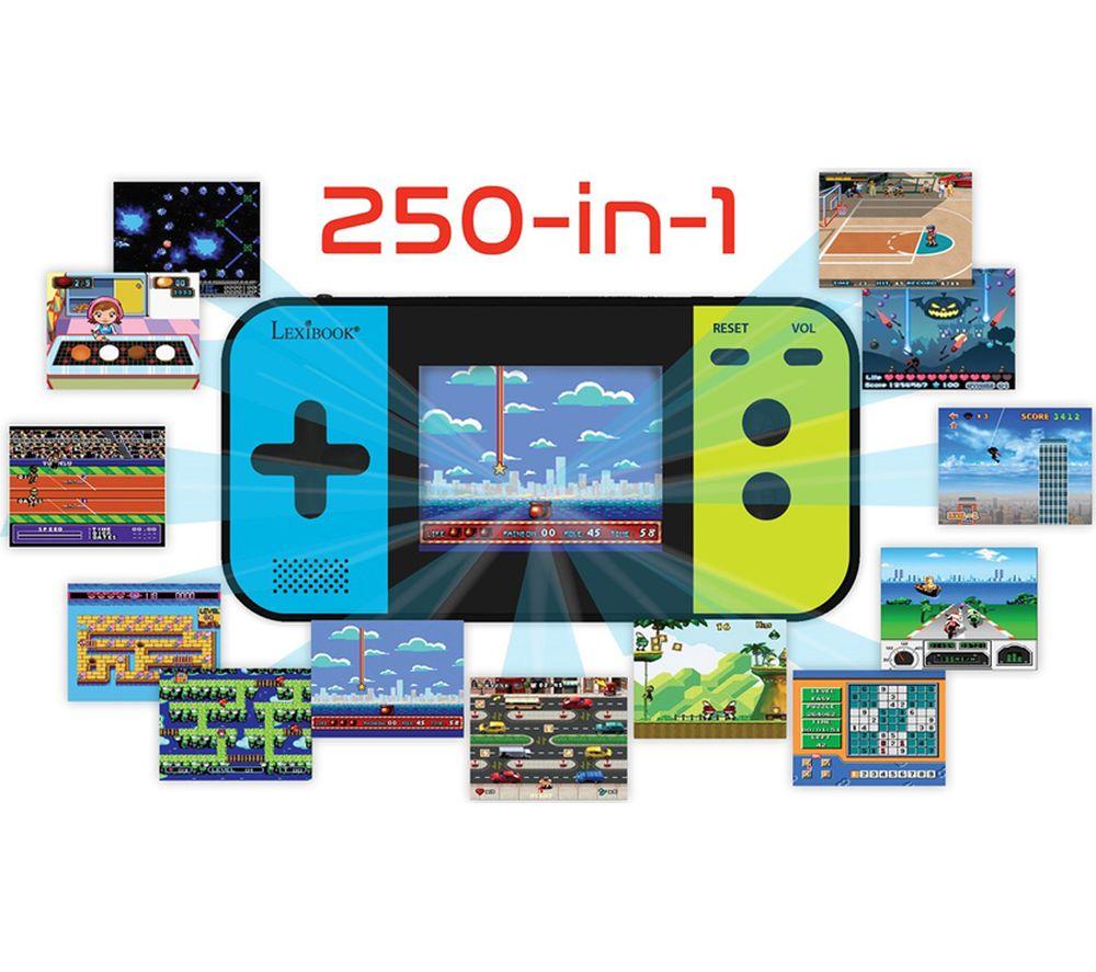 LEXIBOOK Compact Cyber Arcade Handheld Gaming Console - 250-in-1 image number 4 of 4