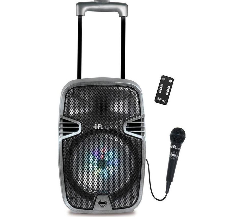 LEXIBOOK iParty K8250 Portable Bluetooth Speaker - Silver & Black