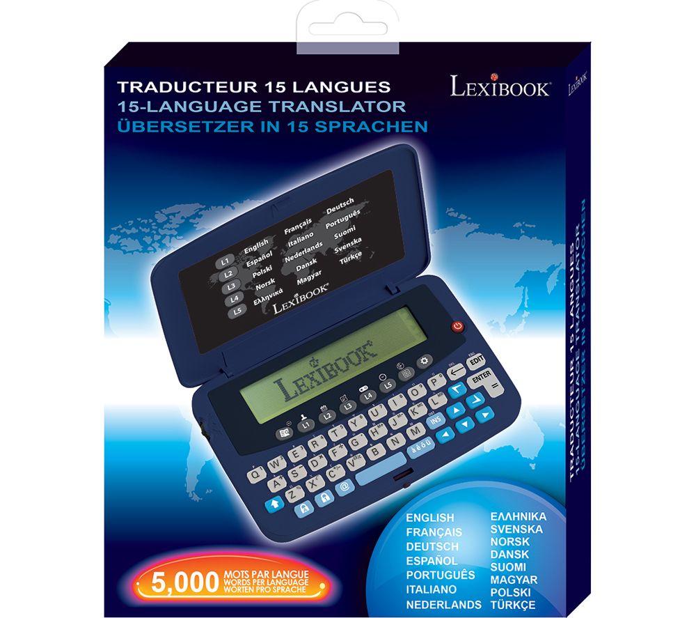 LEXIBOOK 15 Language Translator Electronic Dictionary image number 3 of 4