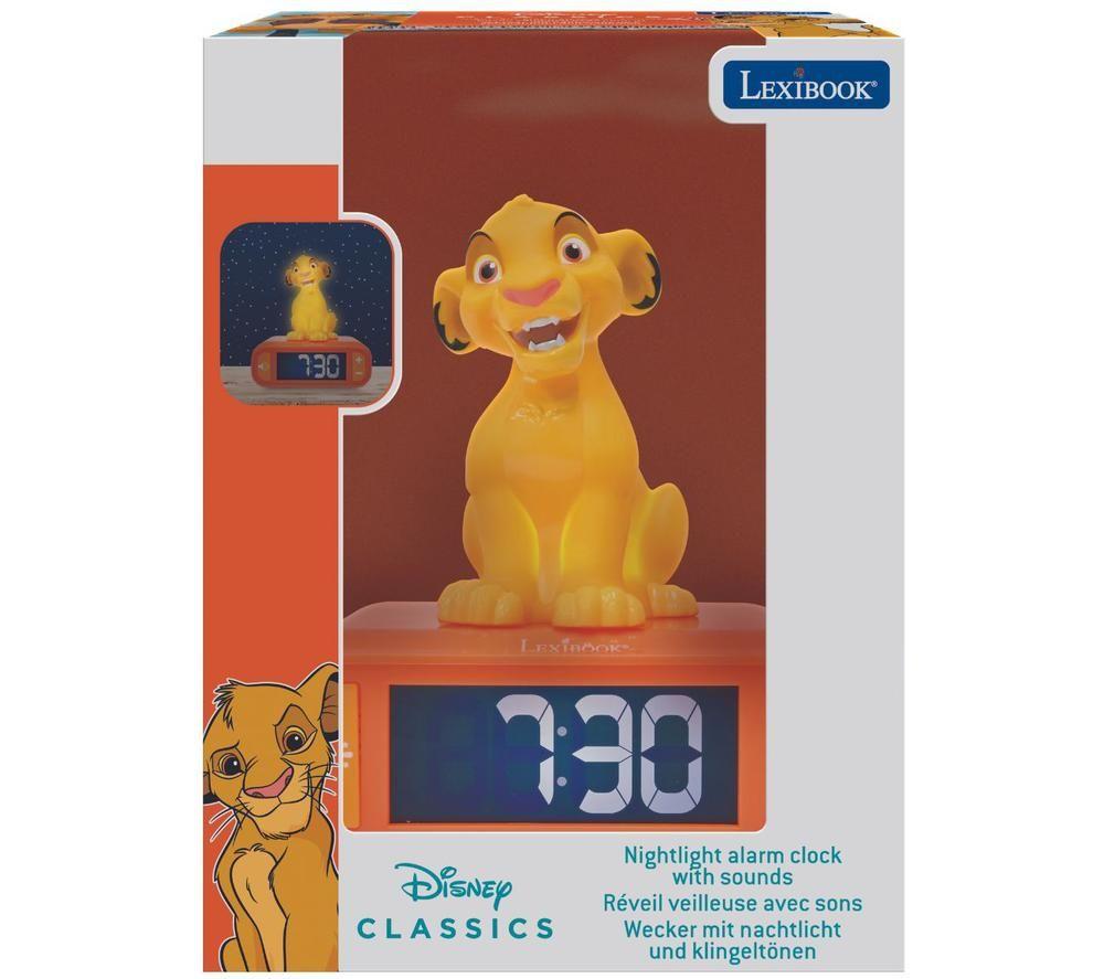 LEXIBOOK Disney Classics Nightlight Alarm Clock - Simba image number 3 of 3